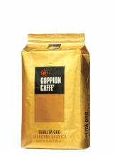 Кофе в зернах Goppion Qualito Oro (Гоппион Кволита Оро), органический чистый кофе, 500 г, вакуумная упаковка